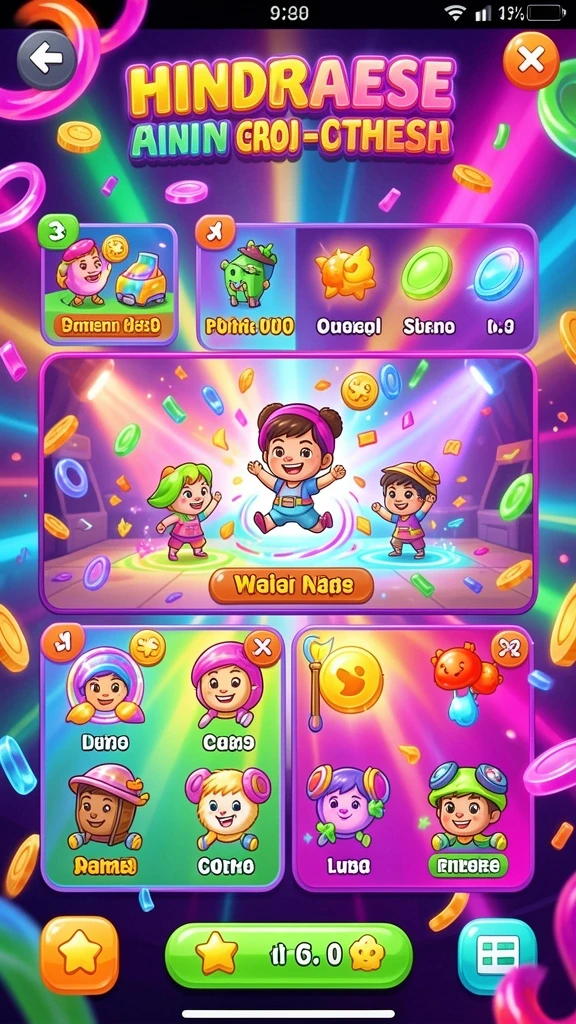 988slot - Layar permainan slot yang penuh warna dan menarik.
