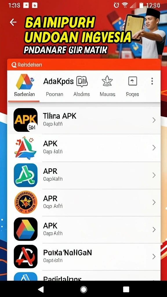 apinaga - Tampilan beranda APINAGA yang menarik dan user-friendly.