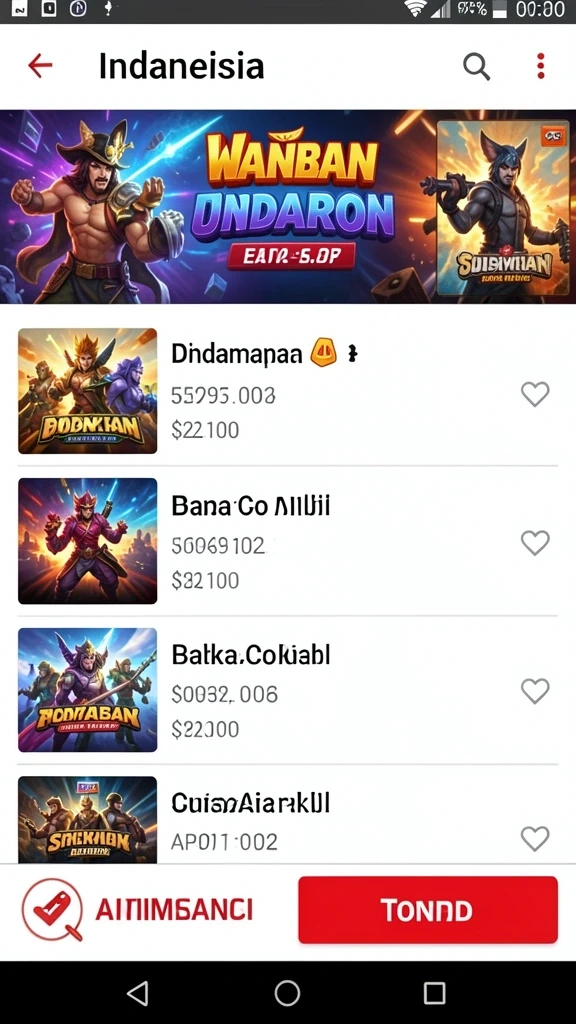empire88 - Menu permainan dengan berbagai pilihan mode yang seru.