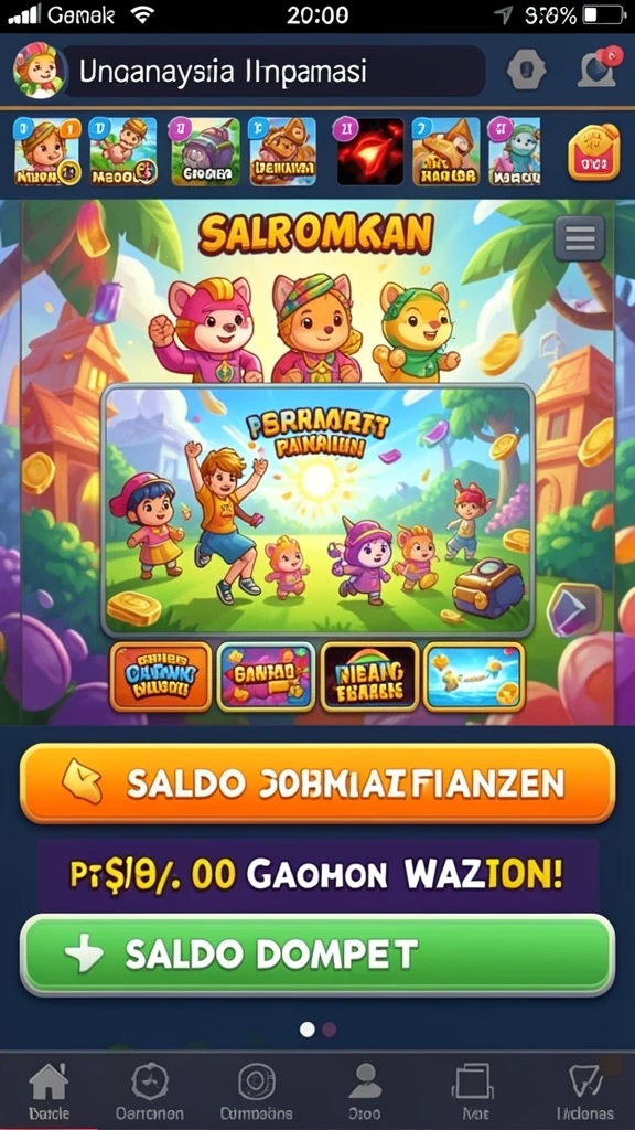 pandawin - Fitur sosial yang memungkinkan interaksi dengan pemain lain.